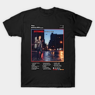 Sting - 57TH & 9TH Tracklist Album T-Shirt